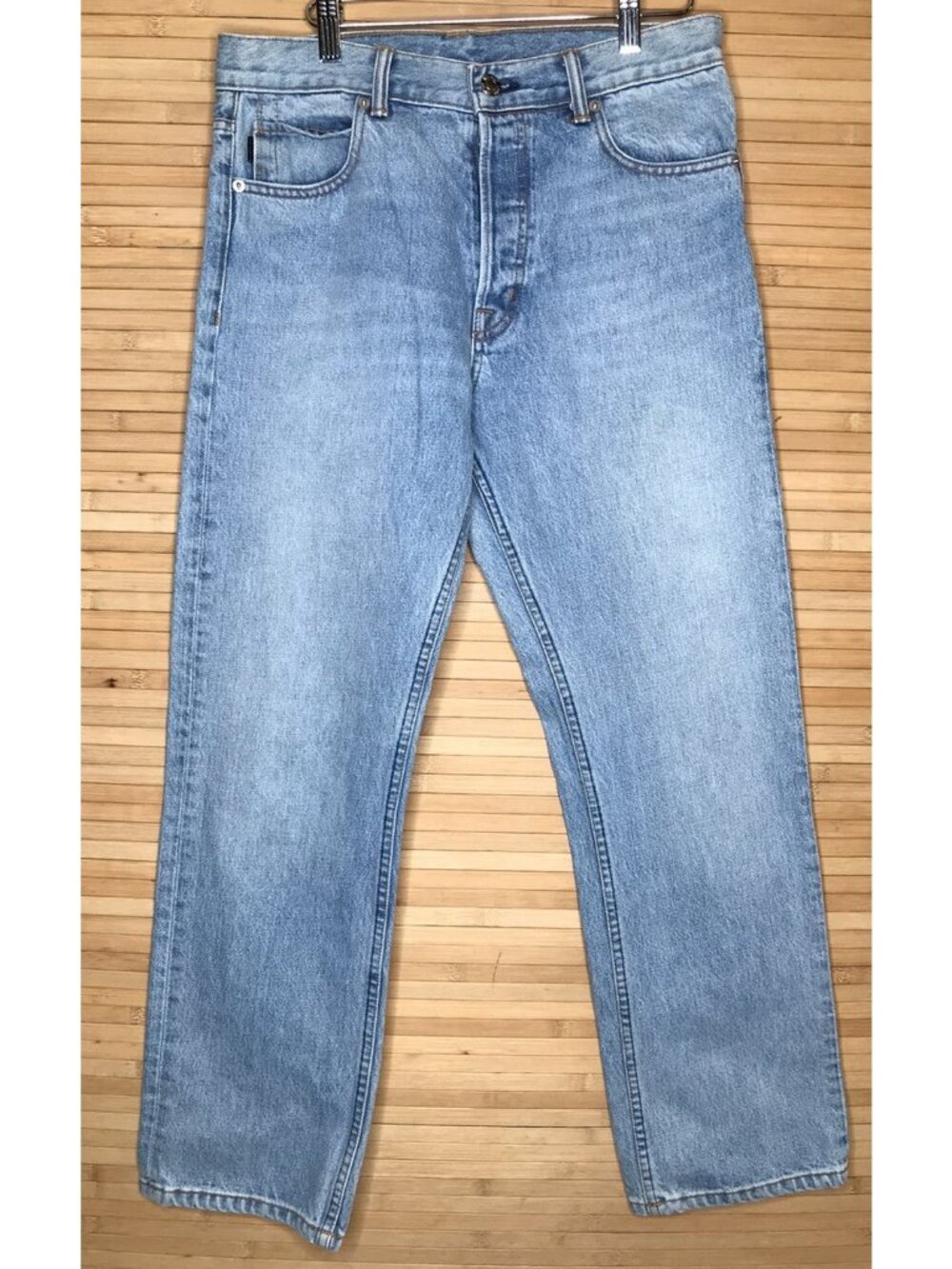 HELMUT LANG Jeans Straight Cropped Pants Denim light classic Blue 29
